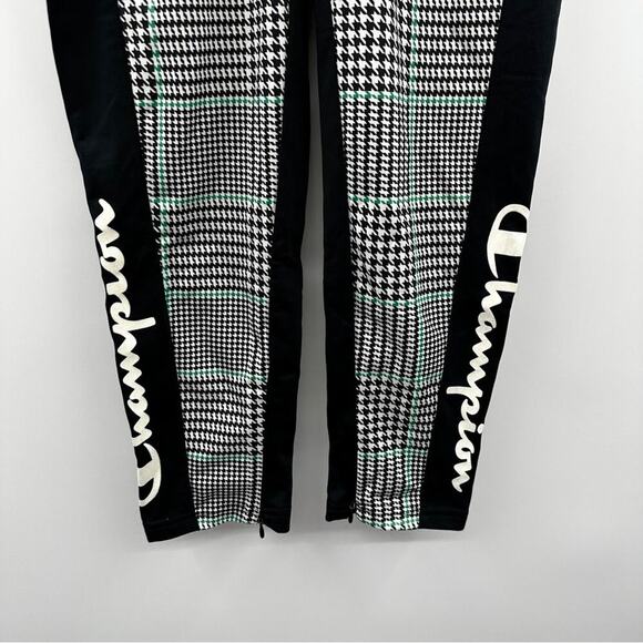 Champion Women's Slim Track Sweatpants Joggers in Black/Exploded Houndstooth XS - Picture 3 of 10